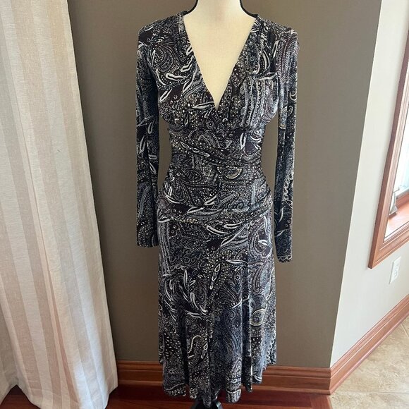 Karen Kane Dresses & Skirts - Karen Kane Paisley Midi Dress, Super comfy, Size Small